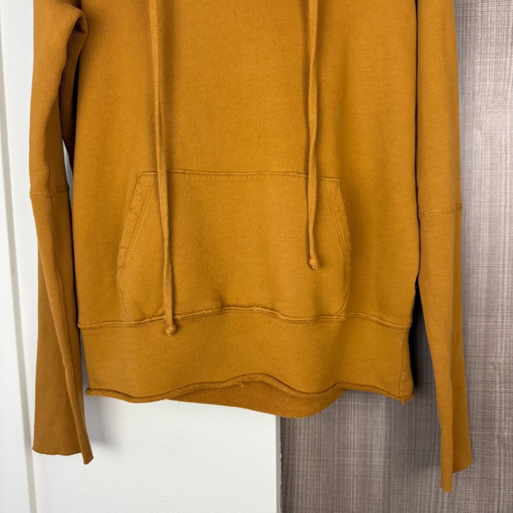 Nili Lotan Janie French Cotton Terry Hoodie Sweatshirt In Burnt Ochre View 5